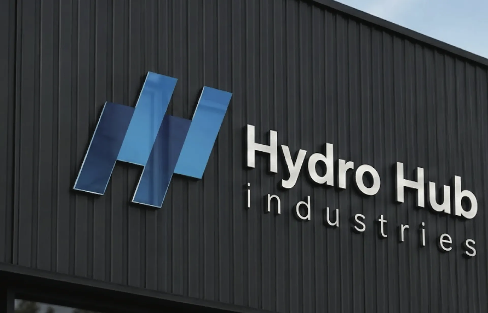 Hydro Hub Industries signage